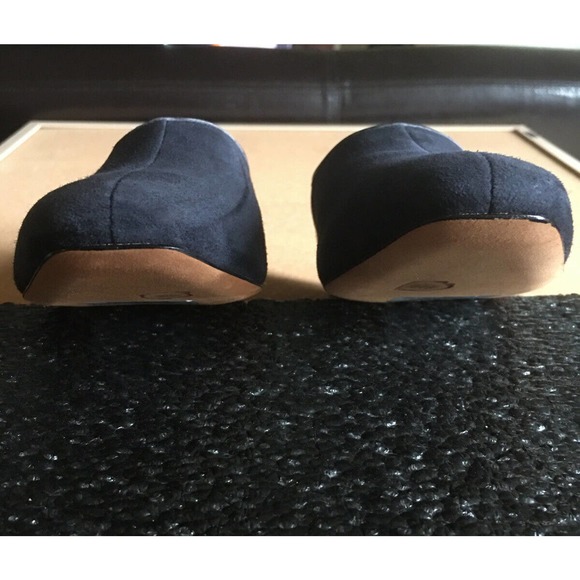 VINCE BRANINE Women's Blue Suede/ Nappa Leather Flat Loafer Slip Ons Size 6 - Picture 5 of 11